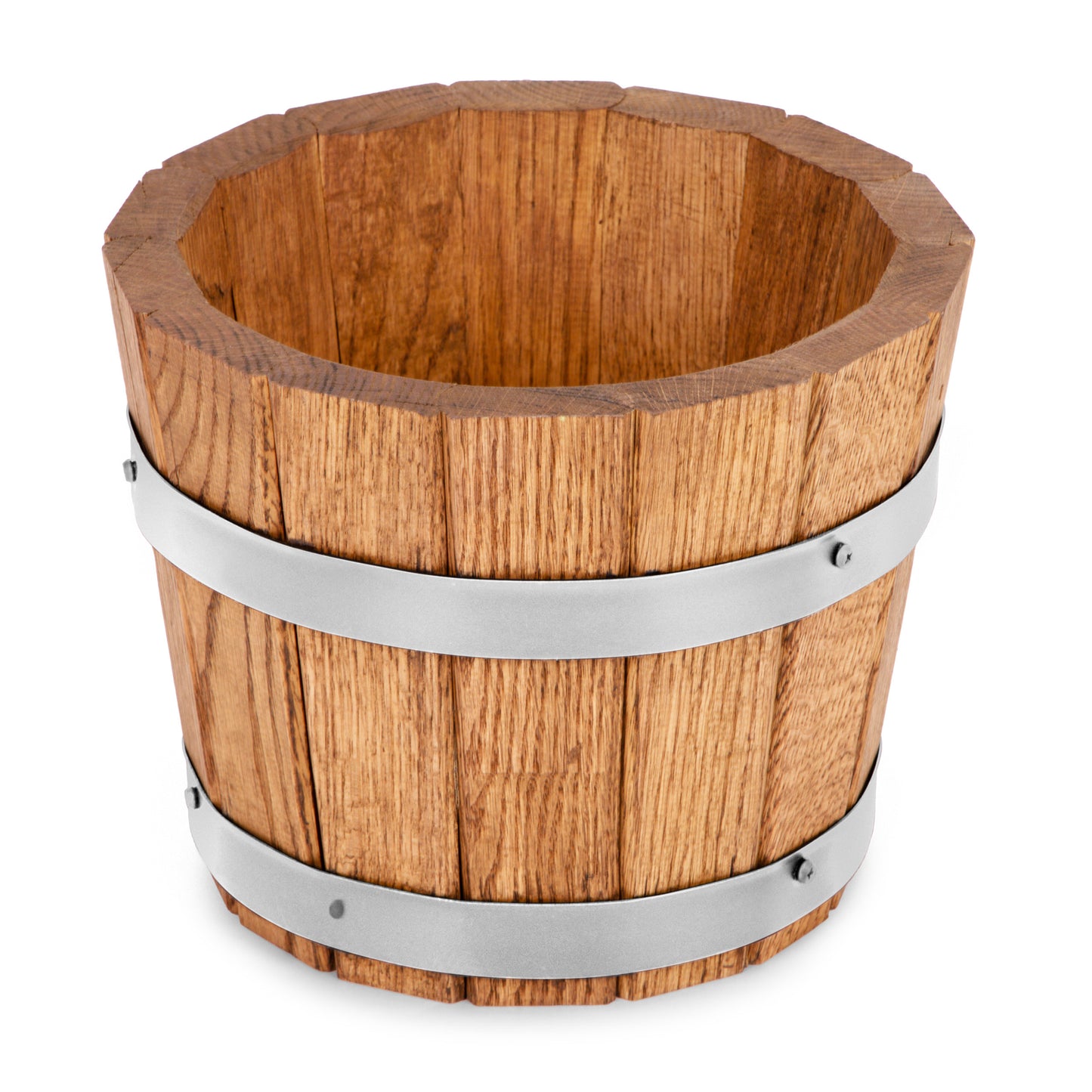 KLEINER PFLANZKÜBEL AUS EICHENHOLZ FÜR PFLANZEN