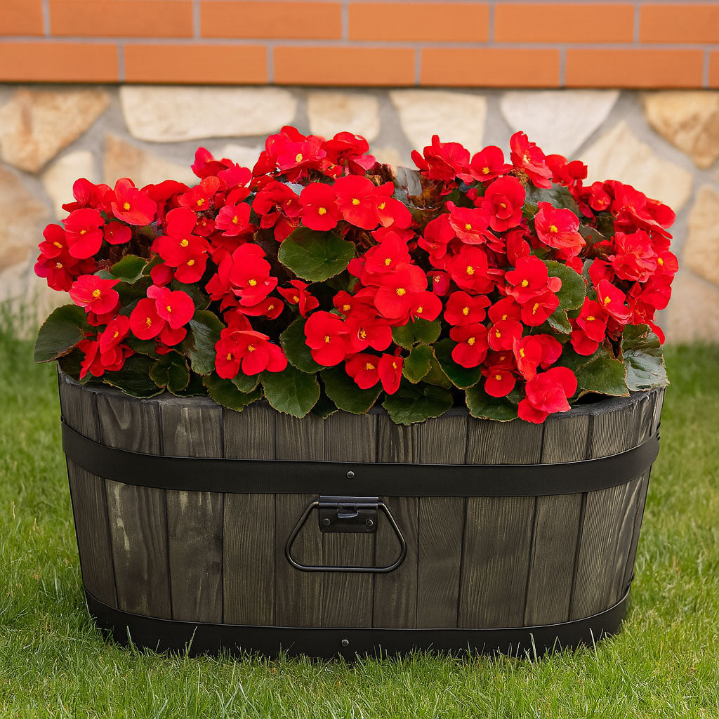 BLUMENKASTE AUS KIEFERNHOLZ