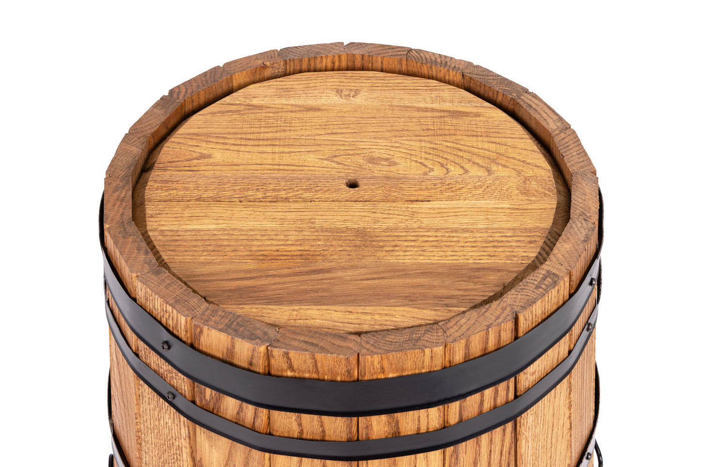 GROSSER PFLANZKÜBEL AUS EICHENHOLZ FÜR PALME