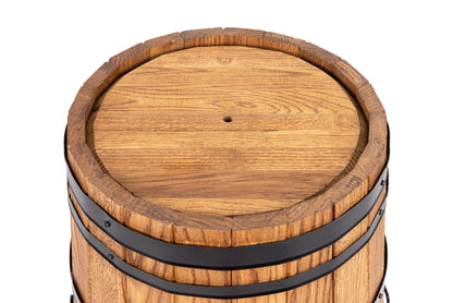 GROSSER PFLANZKÜBEL AUS EICHENHOLZ FÜR PALME