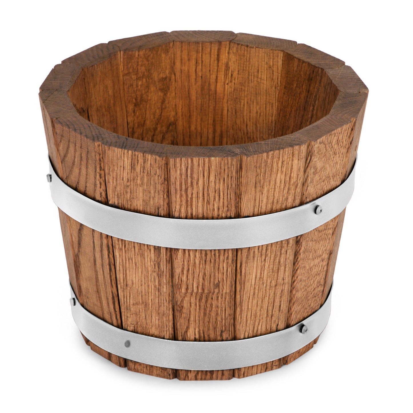 KLEINER PFLANZKÜBEL AUS EICHENHOLZ FÜR PFLANZEN