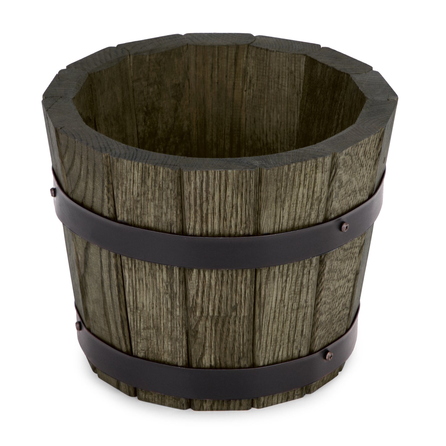 KLEINER PFLANZKÜBEL AUS EICHENHOLZ FÜR PFLANZEN