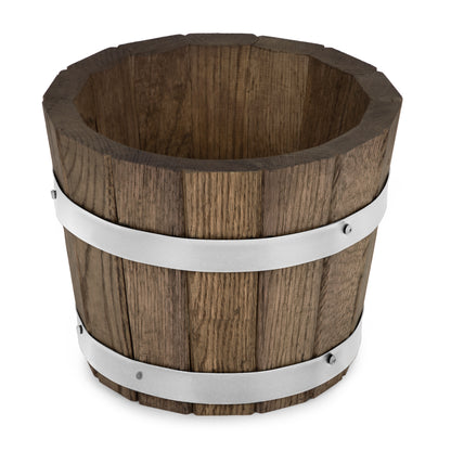 KLEINER PFLANZKÜBEL AUS EICHENHOLZ FÜR PFLANZEN