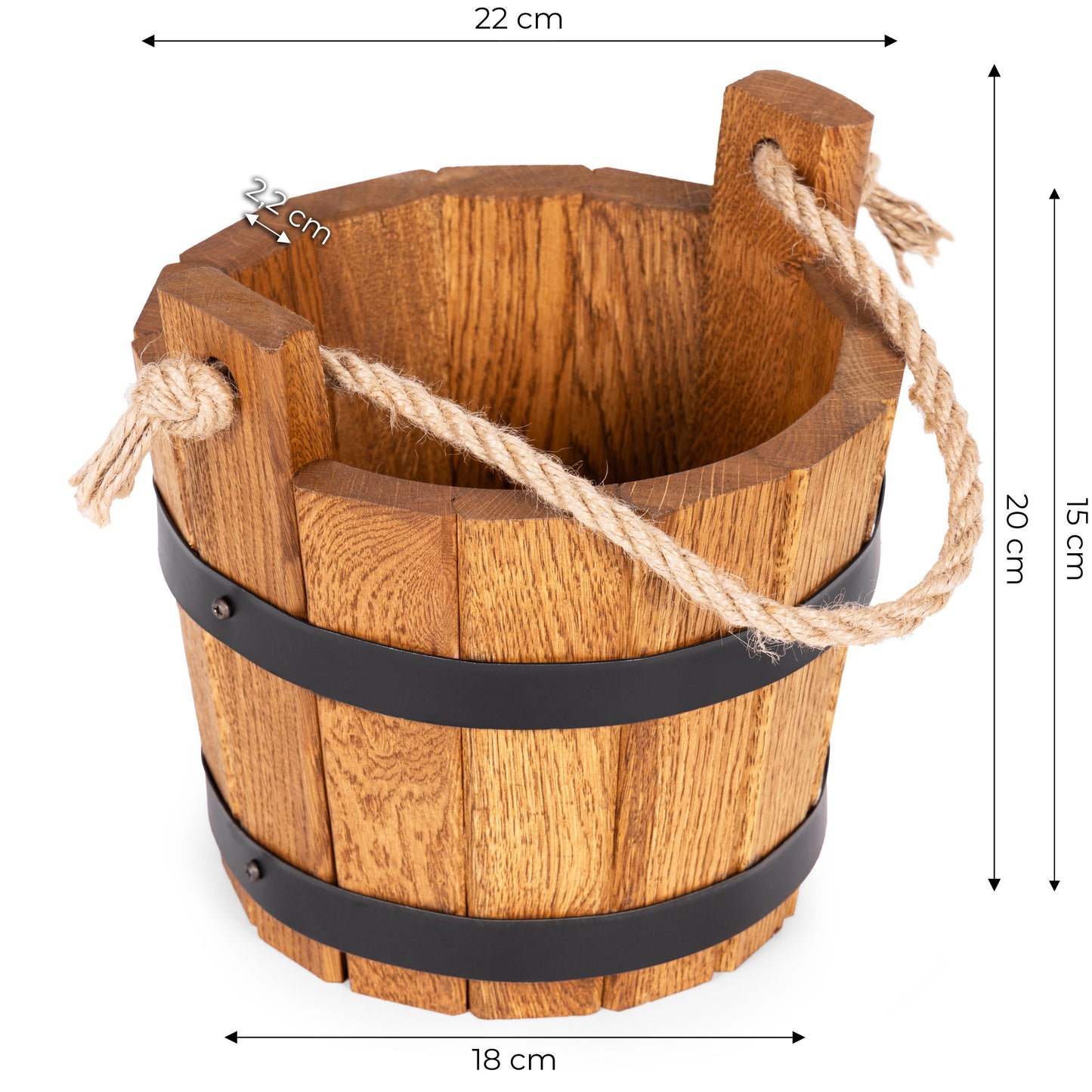 HOLZEIMER AUS EICHENHOLZ