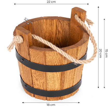 HOLZEIMER AUS EICHENHOLZ