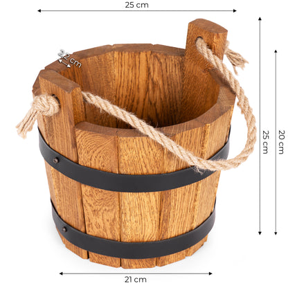 HOLZEIMER AUS EICHENHOLZ