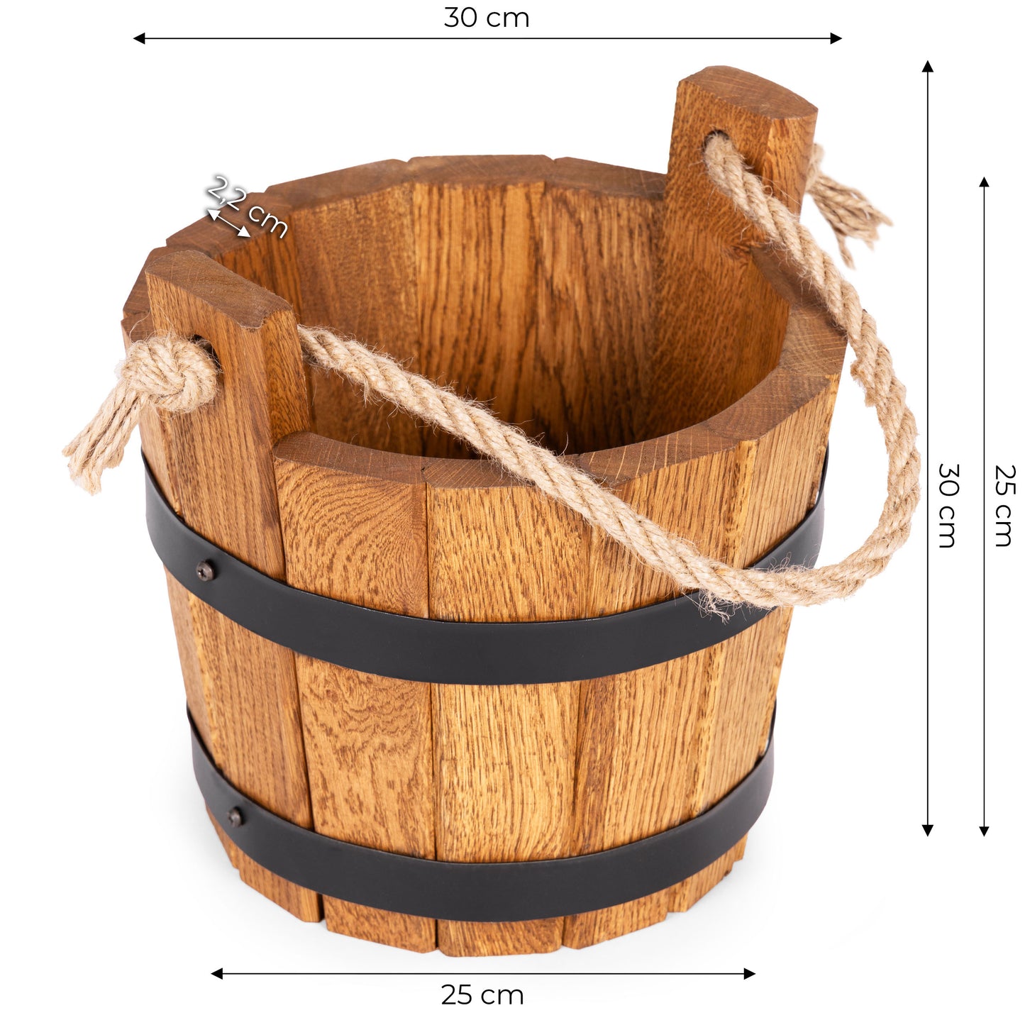 HOLZEIMER AUS EICHENHOLZ