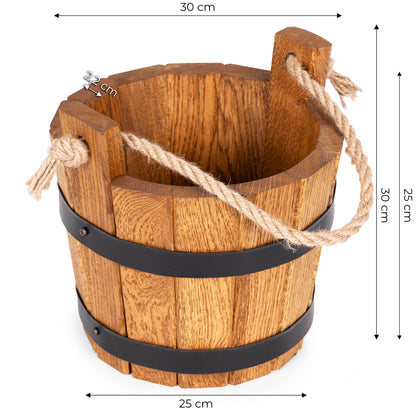 HOLZEIMER AUS EICHENHOLZ