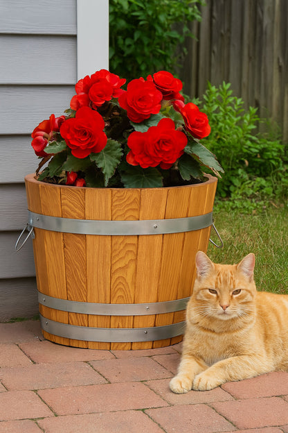 XXL PFLANZKÜBEL AUS EICHENHOLZ FÜR PFLANZEN