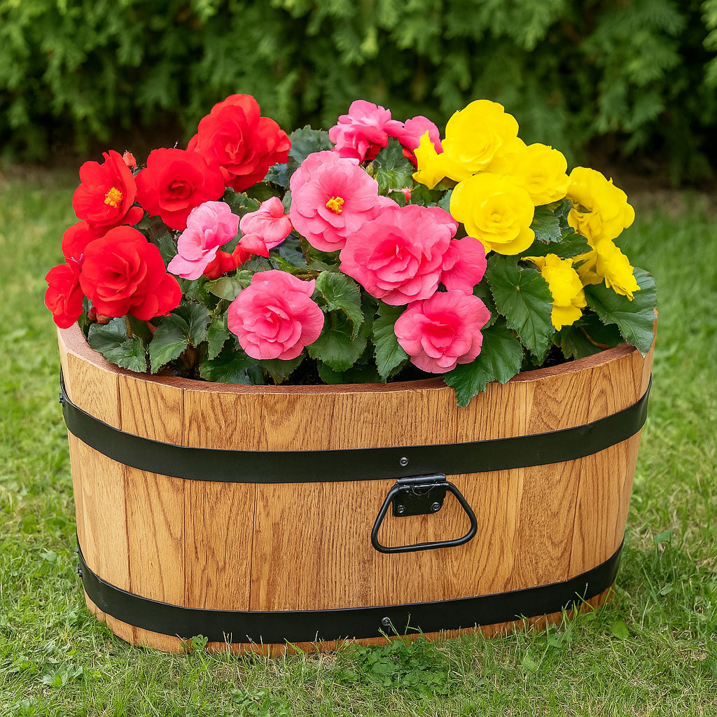 BLUMENKASTE AUS EICHENHOLZ